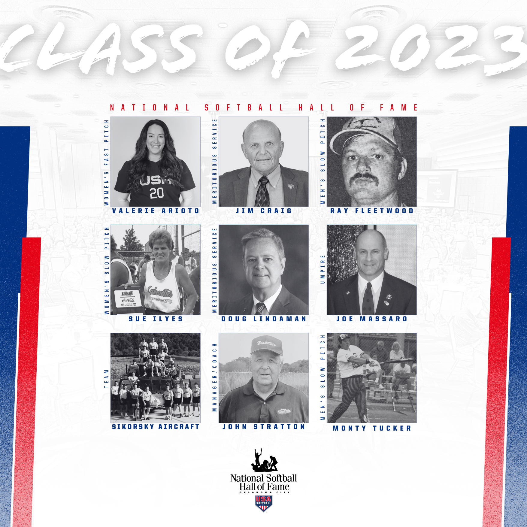 Hall of Fame Members USA Softball