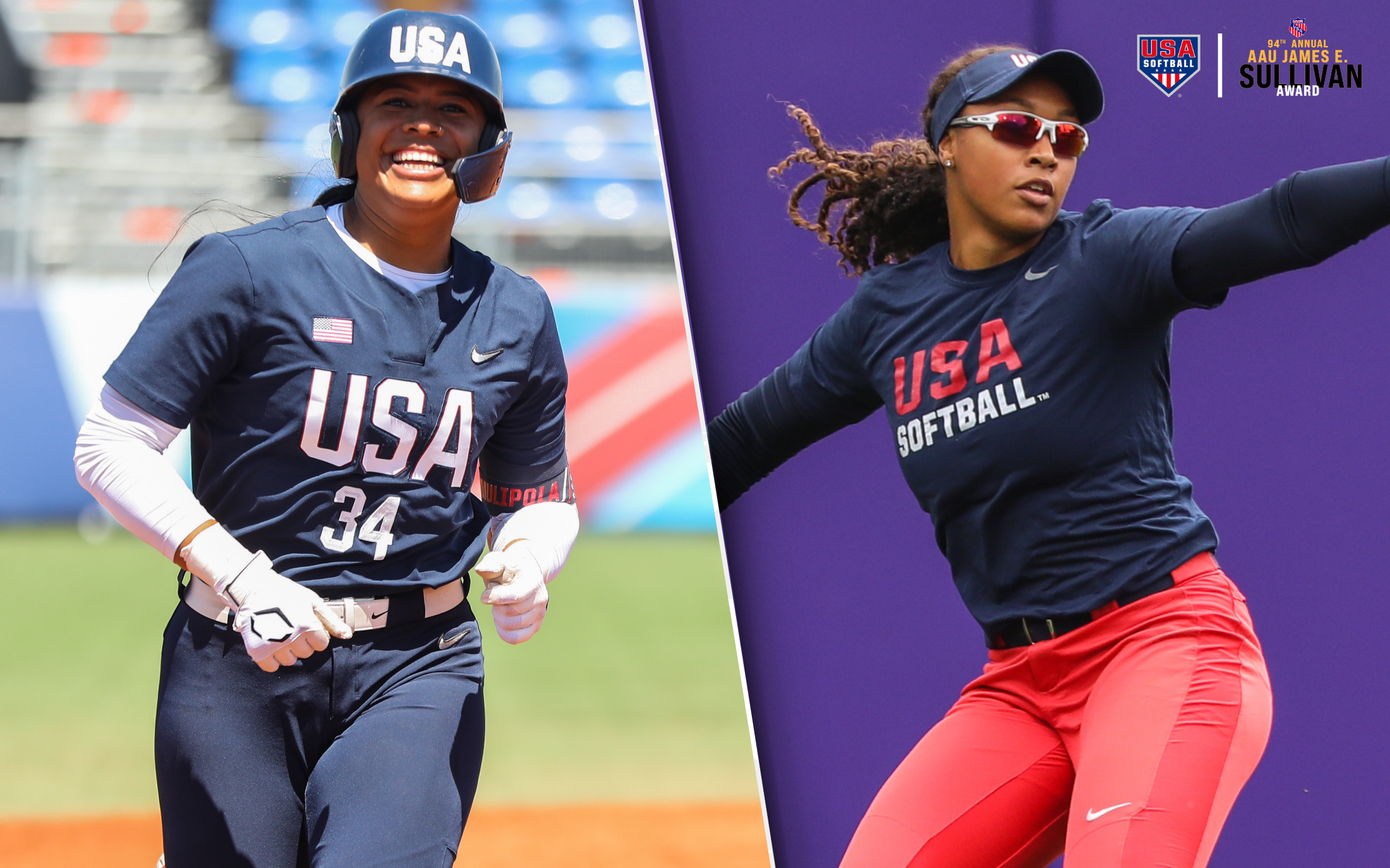 Mullipola & Milloy selected as Semi-Finalists for AAU Sullivan Award featured image