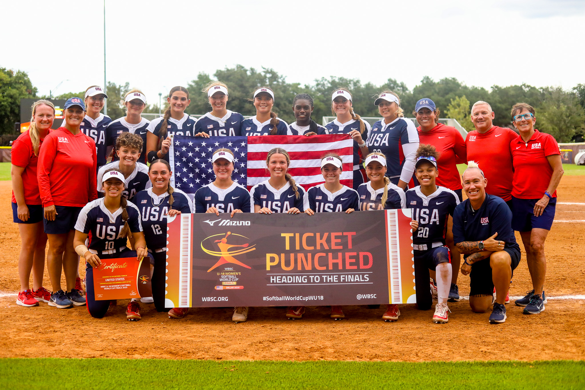 U-18 Women’s National Team posts 7-0 run-rule over Canada to punch its ticket to the 2025 WBSC World Cup Finals featured image